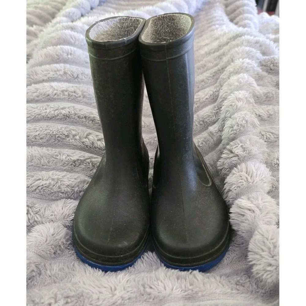 Pokémon Rain Boots Black Kids‎ Pull-On Size 22-Made In Italy. Youth Size 5 USA